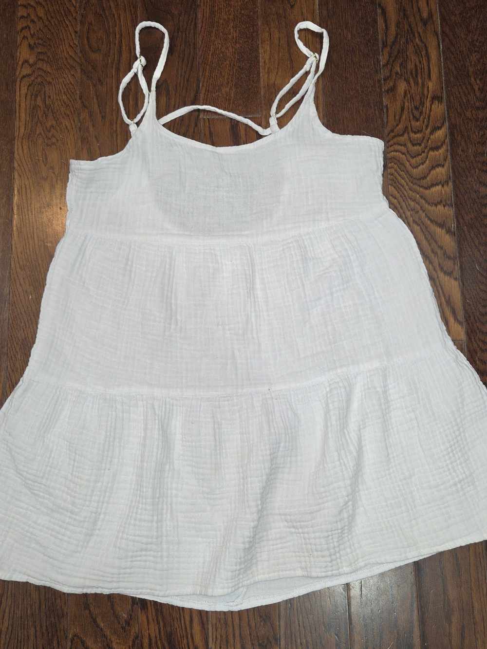 wild fable White Tiered Gauze Spaghetti Strap Camisole